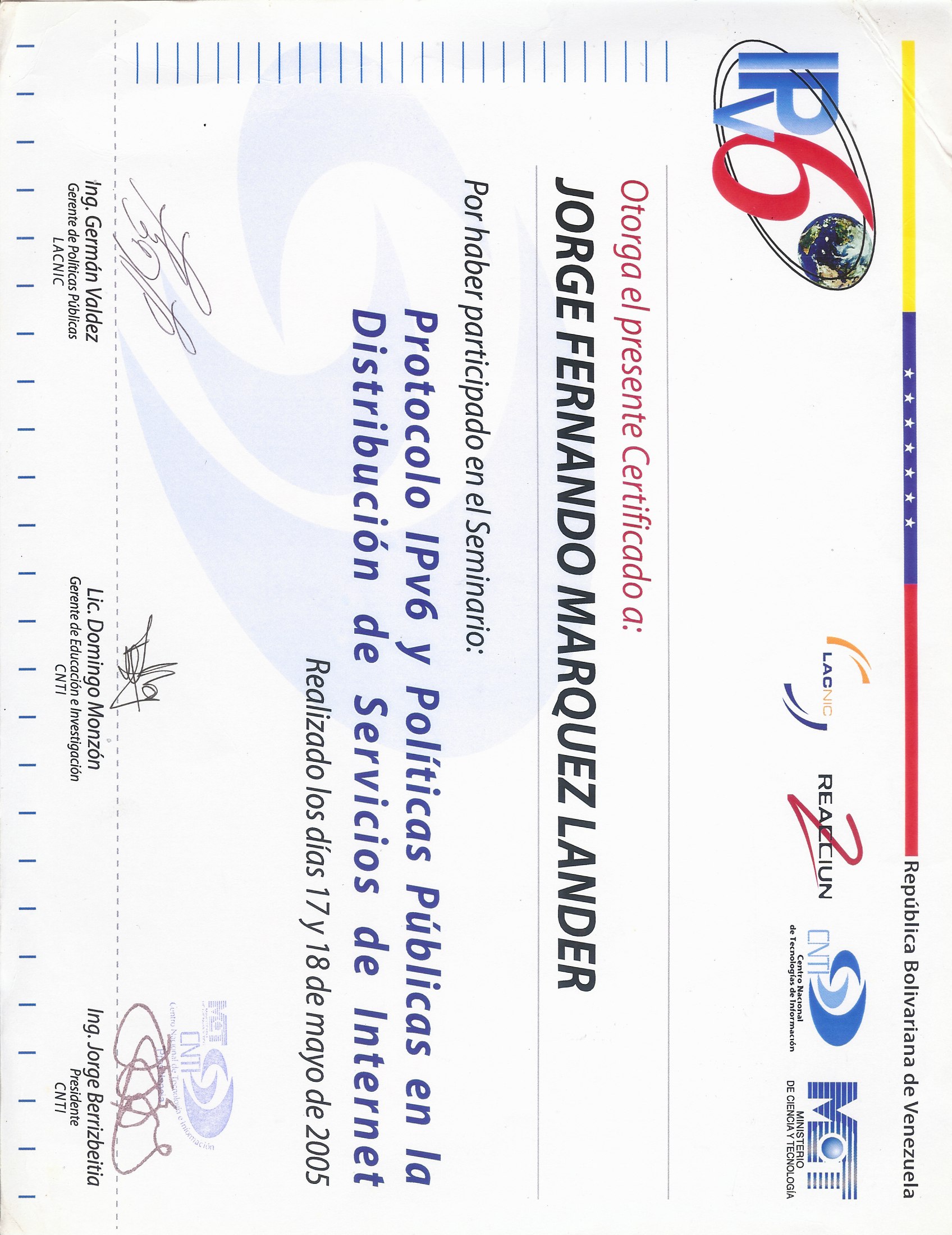Seminario IPV6